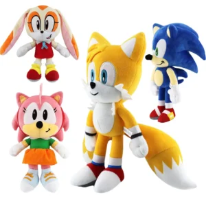 PELUCHE JAUNE JOUET sous licence Sonic The Hedgehog TAILS 12 pouces.NEUF EUR 28,04 - FR